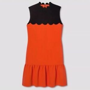 Victoria Beckham for Target Scallop Trim Ruffle Dress